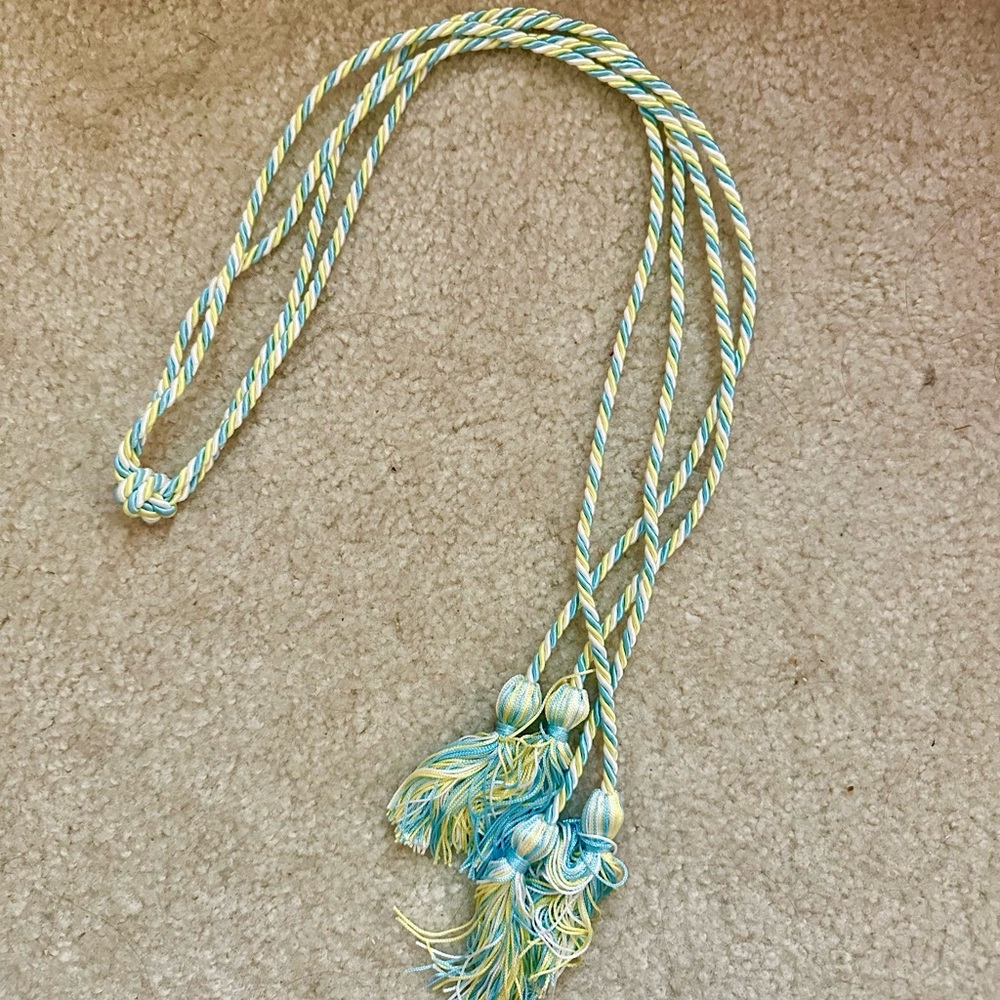 Tri Delta graduation cords